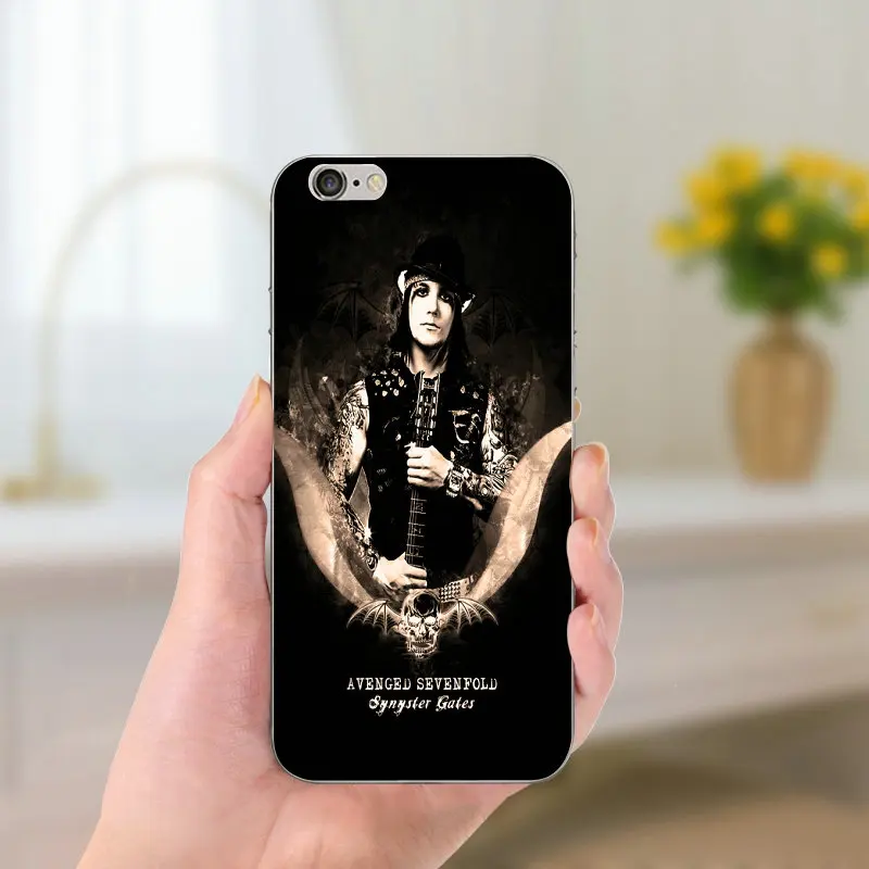 Slim Soft Silicone TPU Fashion Avenged Sevenfold Phone Case for iPhone 8 7 6 6S Plus X 5 5S SE 5C 4 Shell Transparent Cover | Мобильные