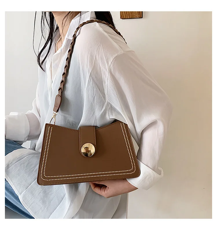 Для женщин 2021 новая Корейская версия сумка вышитые сумки из натуральной кожи с