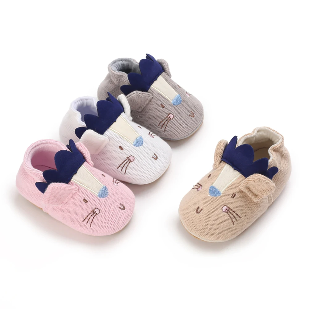 

Baby Boys Girls Cute Cartoon Puppy Shoes Prewalkers Infant Toddler Soft Sole Slip-on Shoes Crib First Walker 0-18M