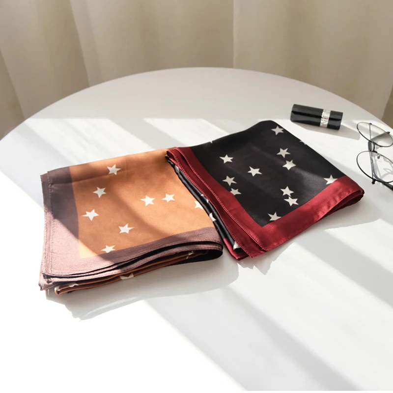 Женский винтажный квадратный шарф Luna &amp Dolphin весенний классический шифоновый