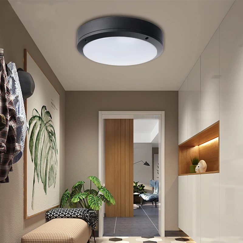 Moderno LED al aire libre lámpara de techo 16W/20W impermeable redonda de humedad de montaje en superficie jardín baño pared del porche luces AC85-265V