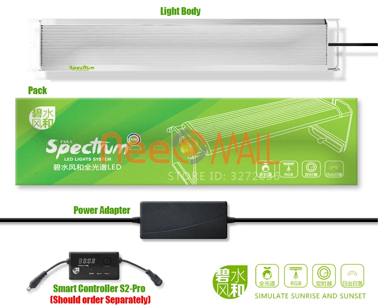 Chihiros светодиодный светильник для аквариума RGB водяная Светодиодная лампа для роста растений стиль ada Sunrise Sunset аквариум рыбный Риф Морской танк