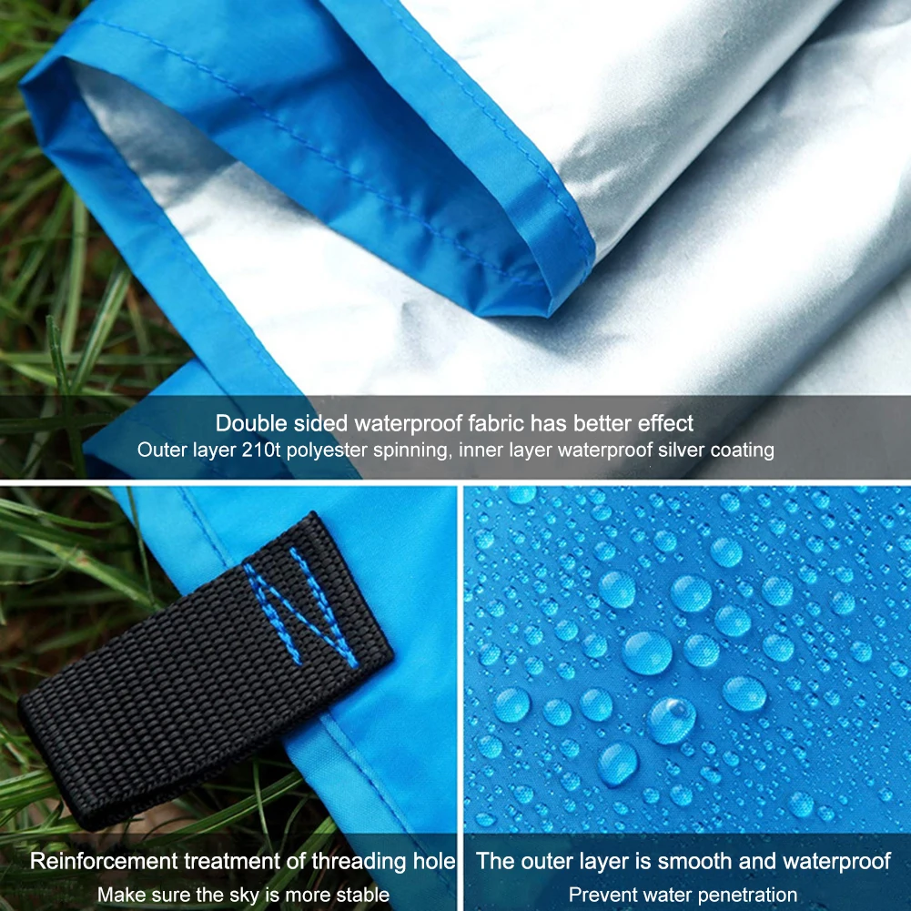 

Outdoor Garden Awning Waterproof Tarp Tent Sunshade Canopy Camping Beach Mat Canopy Sunshade Outdoor Rain Fly Beach