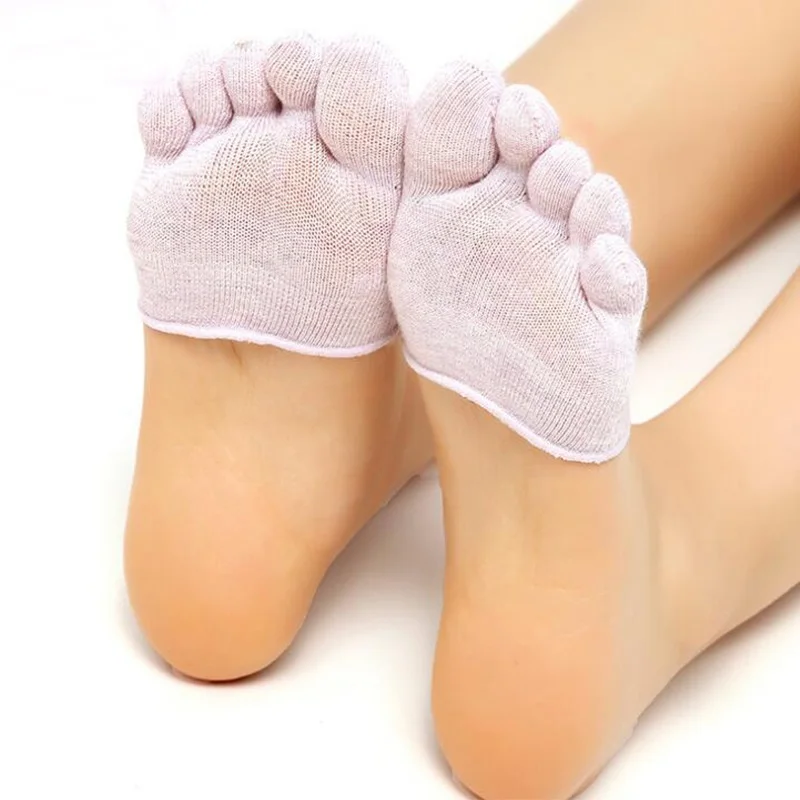 Женские носки Yogis губчатая силиконовая подкладка противоскользящая с открытым