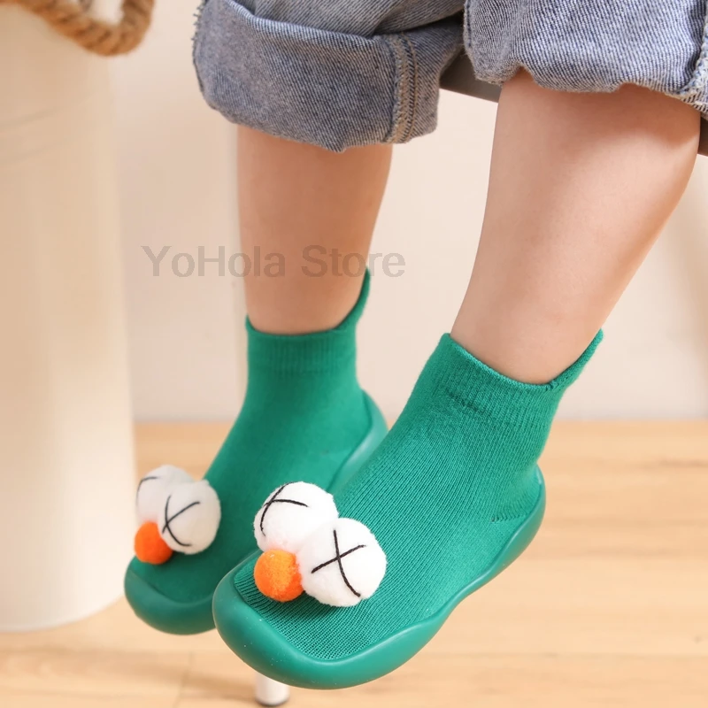 

Детская обувь, первая обувь, рабочая детская обувь для первых шагов, для маленьких девочек и мальчиков, детская мягкая резиновая подошва, вя...