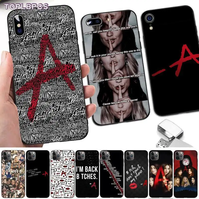 TOPLBPCS Pretty Little Liars PLL TV Show роскошный черный чехол для телефона iPhone 8 7 6 6S Plus X 5S SE 2020 XR 11