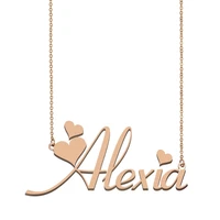 alexia name necklace custom name necklace for women girls best friends birthday wedding christmas mother days gift