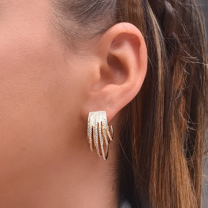 Новое поступление 2019 серьги новый дизайн Многослойные Круглые обручи для женщин