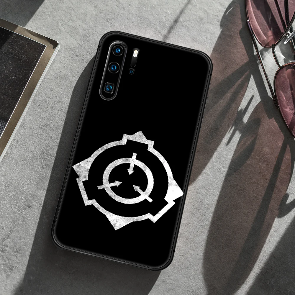 

scp Special Containment Phone Case For Huawei P Mate 10 20 30 40 Lite Pro smart Z 2019 nova 5t black Hoesjes Silicone Cell 3D