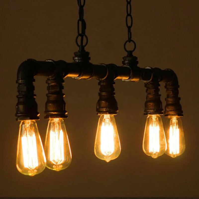Промышленный Ретро Креативный светодиодный комнатный подвесной светильник e27