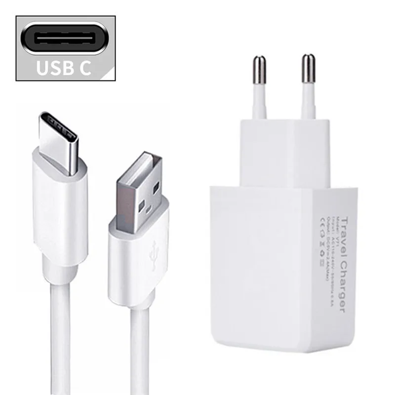 Зарядное устройство USB 5 В 2 А настенный адаптер Type C Micro зарядный телефонный кабель