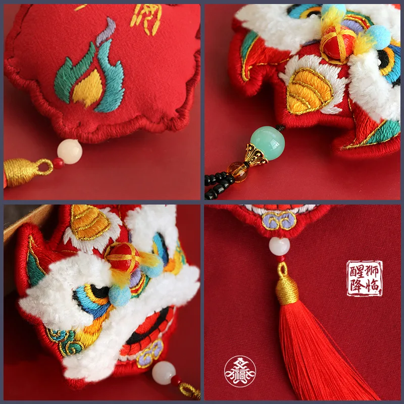 Китайский амулет DIY Вышивка Kawaii Лев вышивка крестиком набор рукоделие ручная