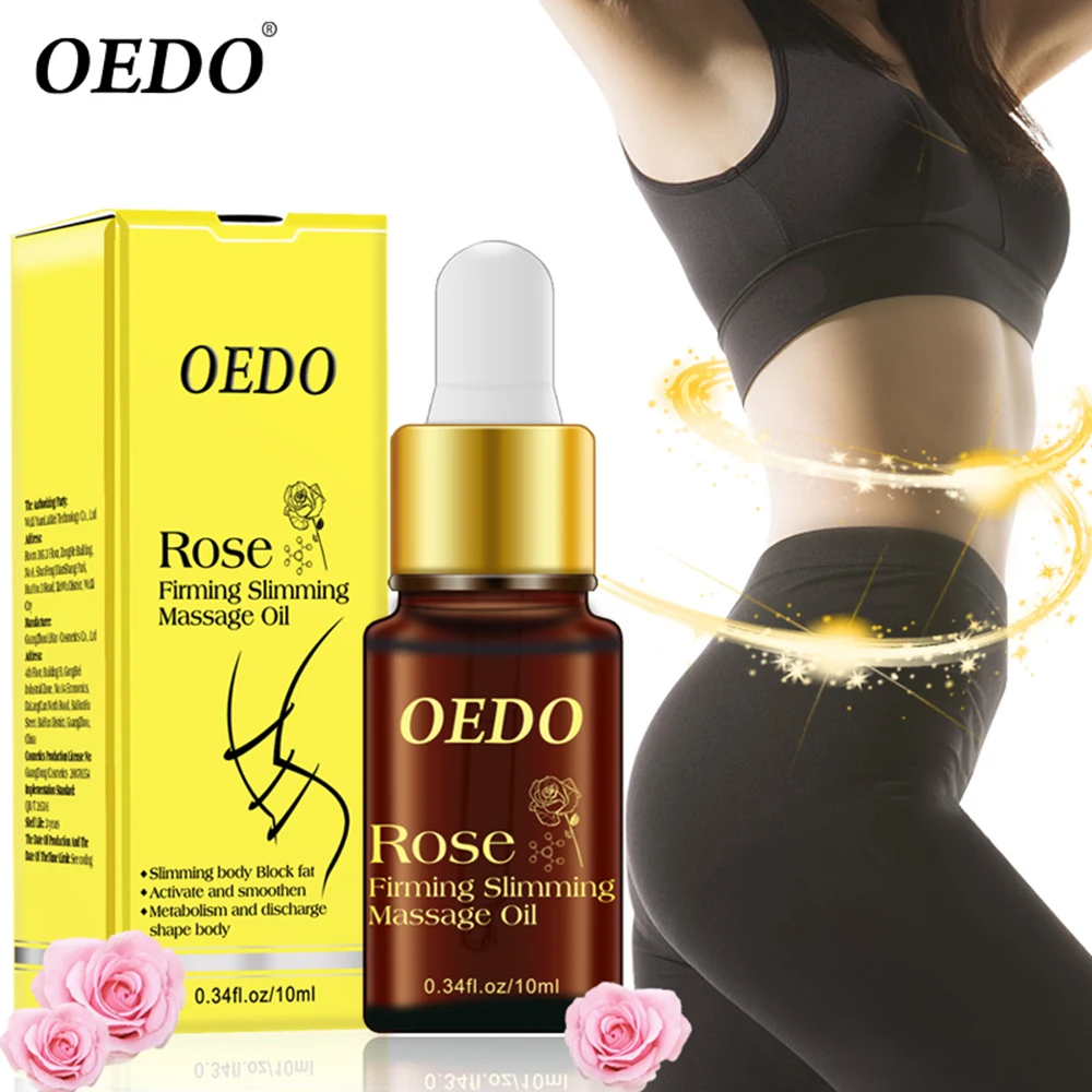

OEDO Slimming Cellulite Massage Essential Oil Rose Weight Loss Promote Fat Burning Thin Leg Waist Stomach Firming Skin Body Care
