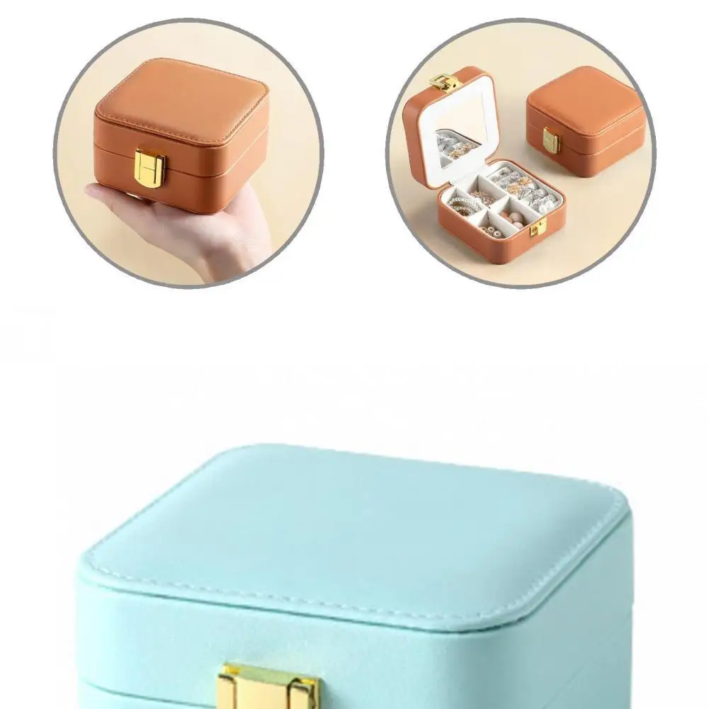 

Шкатулка для ювелирных изделий из искусственной кожи, элегантный портативный органайзер для браслетов