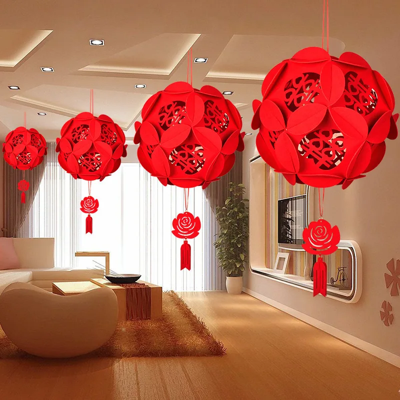 Подвесной фонарь из нетканого материала в китайском стиле рождественские и