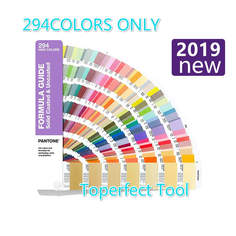 2019 новая цветная карточка PANTONE международный стандарт добавлено 294 цветов с