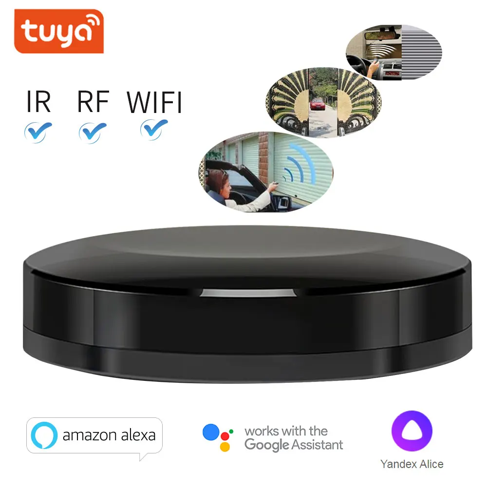 TUYA Smart Home IR+RF+4G Tv Light air fan DVD Switch Remote Control Controller Intelligent for Alexa Google home Yandex Alice |