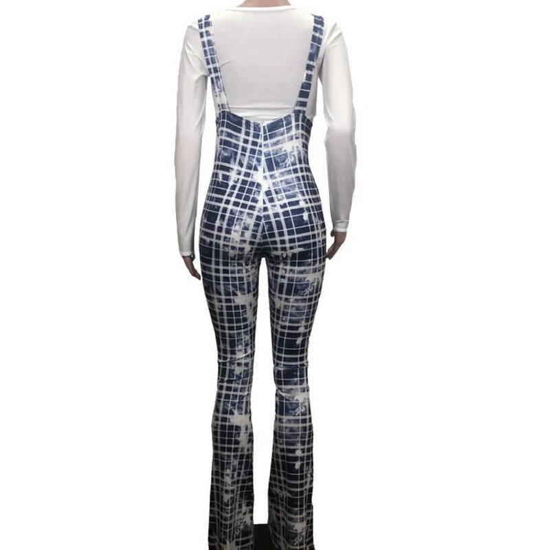 

ZOOEFFBB Plus Size Aesthetic High Waist Pants Women Clothes Plaid Flare Pants Fashion Fall Bottom Trousers Streetwear Overalls