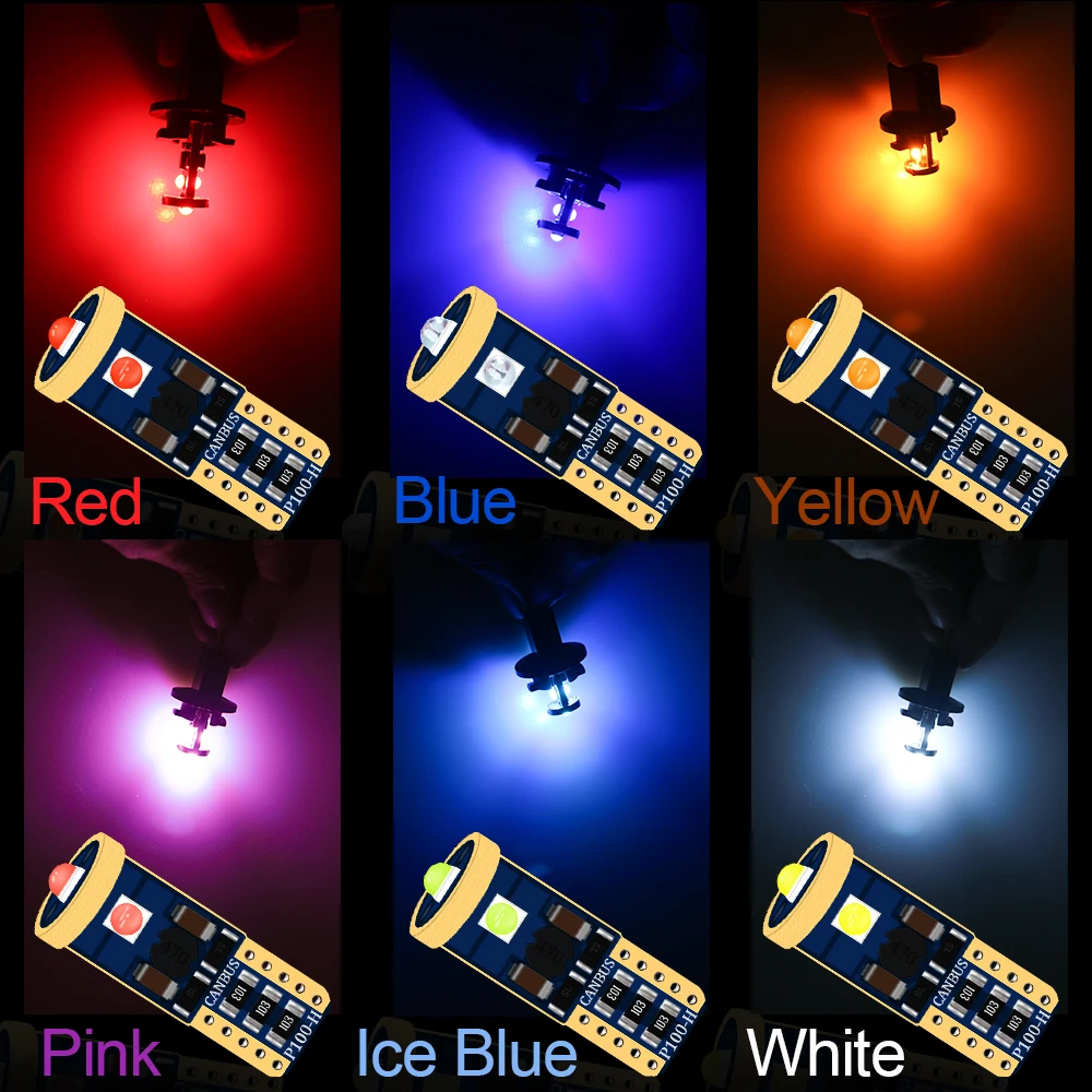 Автомобильные светодиодсветодиодный Лампы Canbus T10 W5W 100 3smd 3030 к 12 В 6000