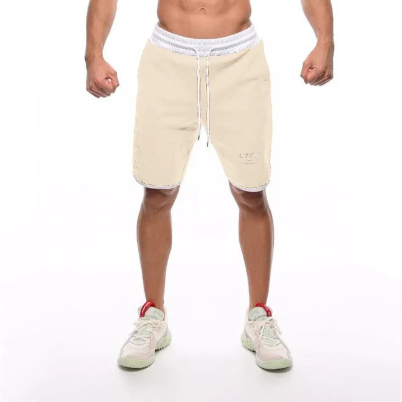 

New Muscle LYFT Fitness New Sport Fitness Shorts Men's BasketballFashion movement Game Training Running Casual Loose Beach Pants