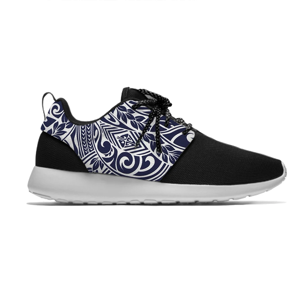 

POLYNESIAN TRIBAL PATTERN Personality Vogue Funny Sport Running Shoes Casual Breathable Lightweight 3D Print Men Women Sneakers