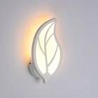 Настенный светодиодный алюминиевый светильник в виде листьев-бабочки, квадратная лампа на стену с креплением, прикроватные светильники для спальни, искусство, 220 В