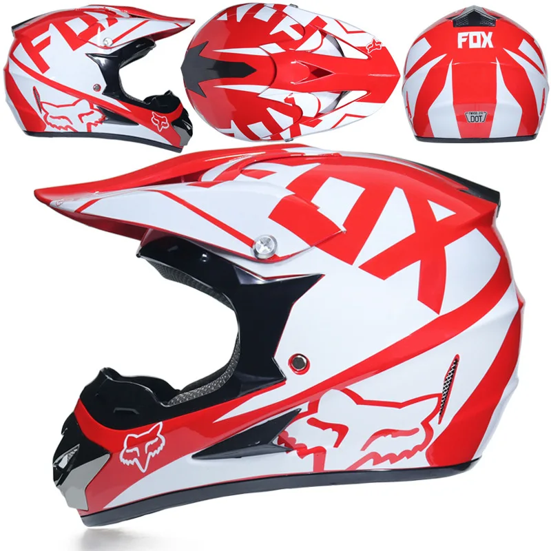 Гоночный Кроссовый мотоциклетный шлем DOT Casque Moto Capacete Moto Casco бездорожье полное лицо винтажный Кроссовый шлем для женщин 3 подарка