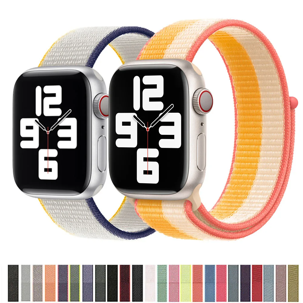 

Ремешок нейлоновый для apple watch band 44 мм 40 мм 45 мм 41 мм 38 мм 42 мм 44 мм