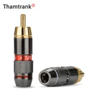 12 шт.лот RCA штекер Высокое качество позолоченный паяльник разъем спикер кабель провода разъем 6 пар красный + черный