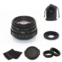 fujian 35mm f1 6 c mount camera cctv lens ii c mount adapter ringmacro for canon eos m ef m mirrorless