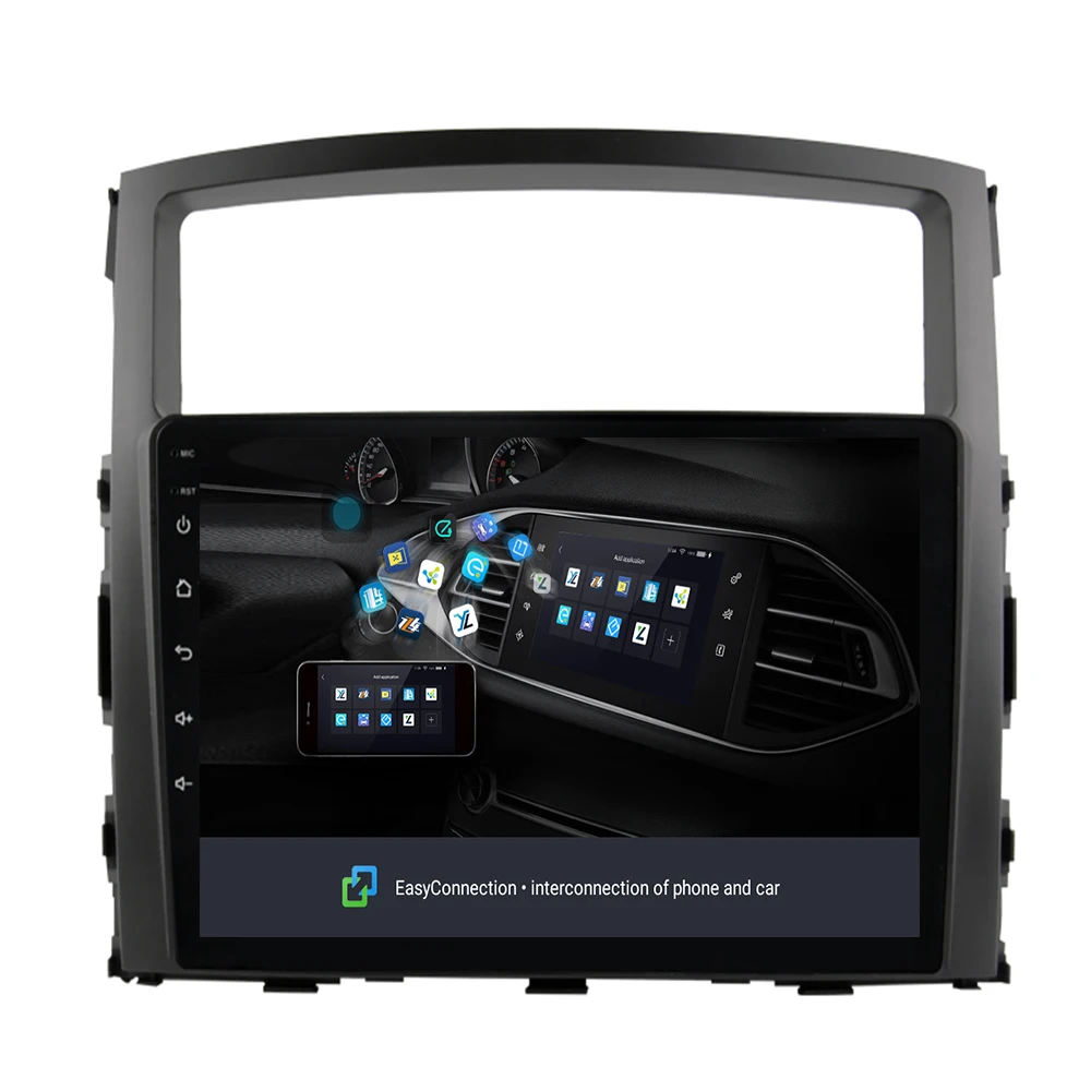 Автомобильный мультимедийный DVD-плеер 2.5D 9 дюймов для Mitsubishi PAJERO 2006 -2012 2din Android 10