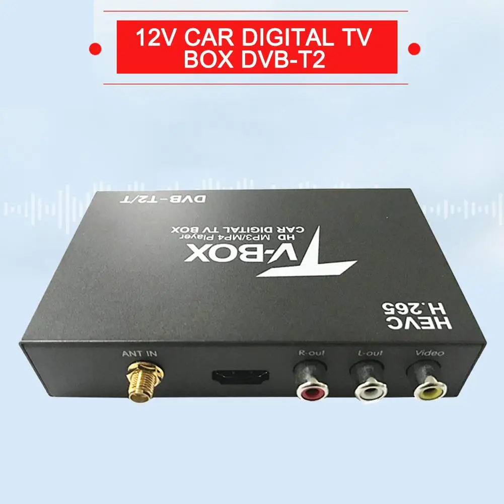 High-speed CAR Digital TV Box DVB-T2 / T Supports H.265 Decoding Dual Tuner With Two Active Antennas Receiver SET TOP BOX | Автомобили и