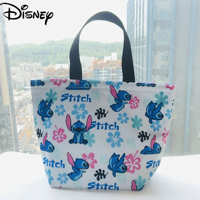 

Disney Stitch Print Lunch Bag Lunch Box Bag Cartoon Anime Cute Food Storage Bag Handbag Lunch Bag Children Lunch Bag