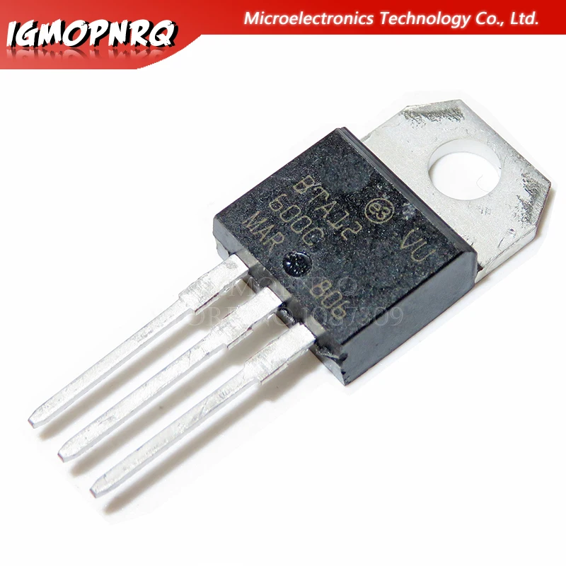 5pcs BTA12 600C Triacs 12 Amp 600 Volt TO 220 новый оригинальный|triac bta12|c c |