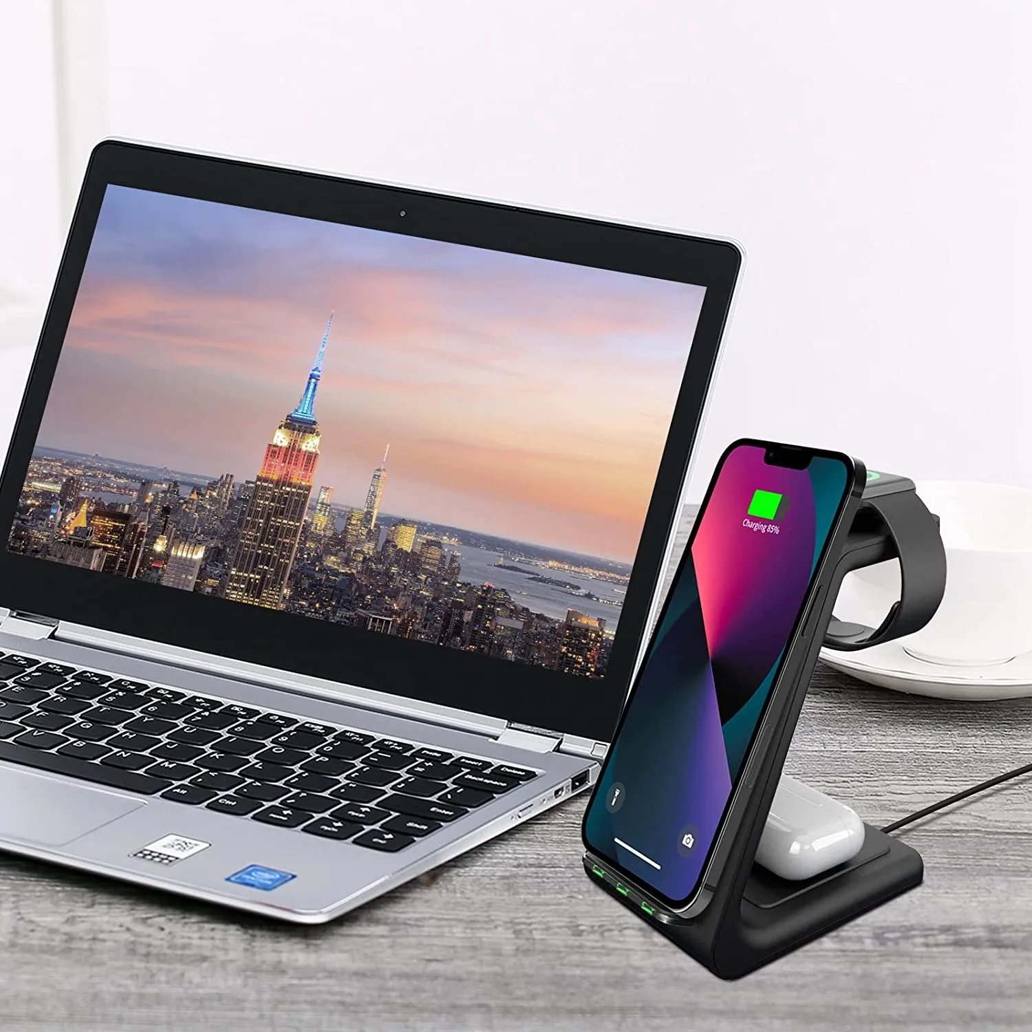 3 in 1 wireless charger stand for iphone 13 12 11 pro max fast charging induction chargers for apple watch airpods samsung watch free global shipping