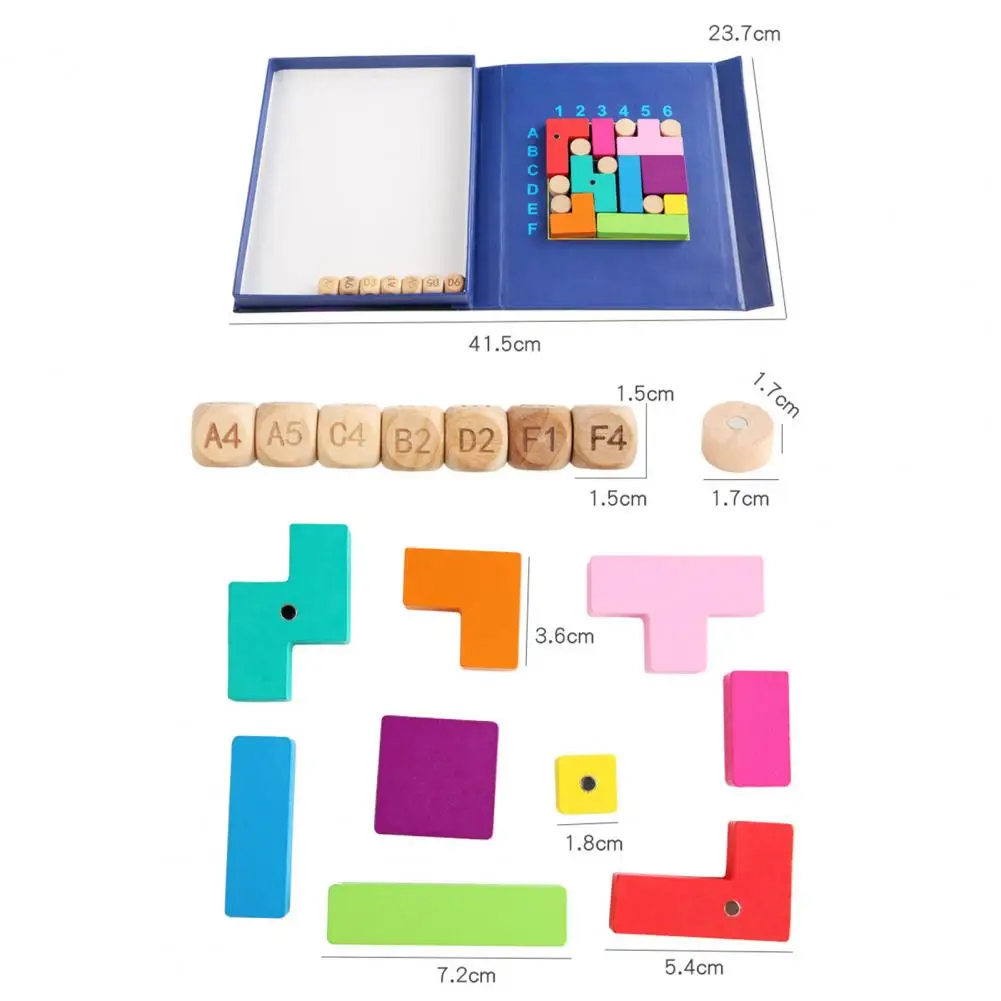 

Creative Wooden Building Blocks Educational Toy Model Figure Kids Gift Home Ornament Interactive Game Toy