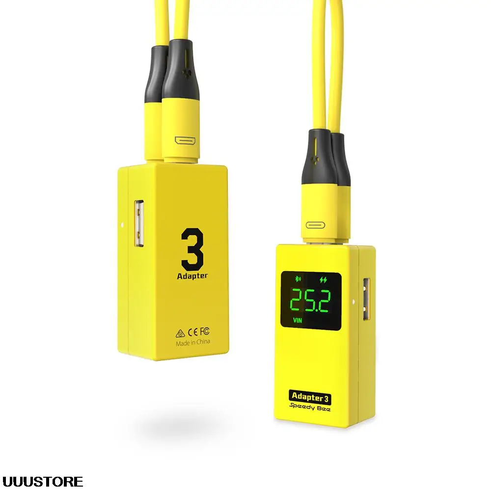 SpeedyBee-Adaptador 3 1-6S, entrada Lipo FC, actualizaci&oacute;n de firmware BF/iNav, configuraci&oacute;n Blackbox, WiFi incorporado, Bluetooth, comprobador de voltaje-2