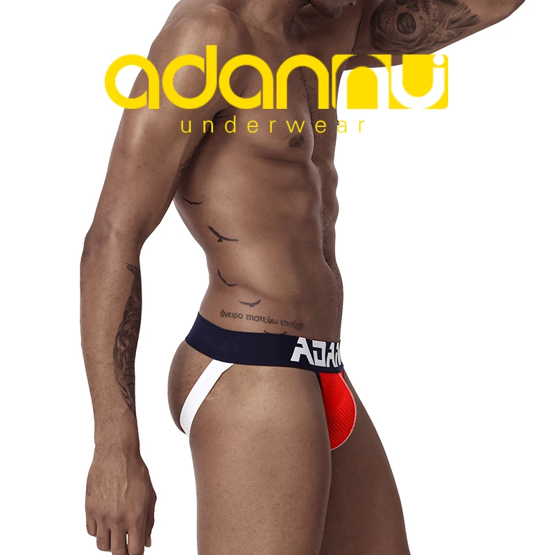Сетчатое сексуальное нижнее белье для геев мужские стринги бандаж и трусики