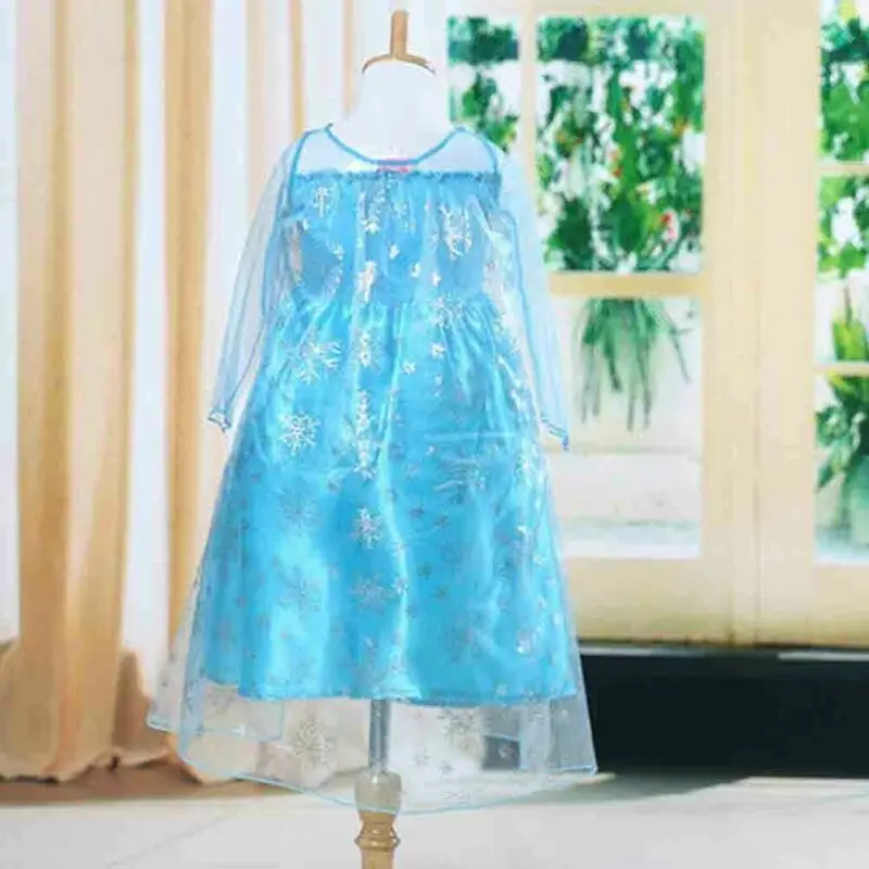 Новое поступление Детский костюм для маленьких девочек платье принцессы снега