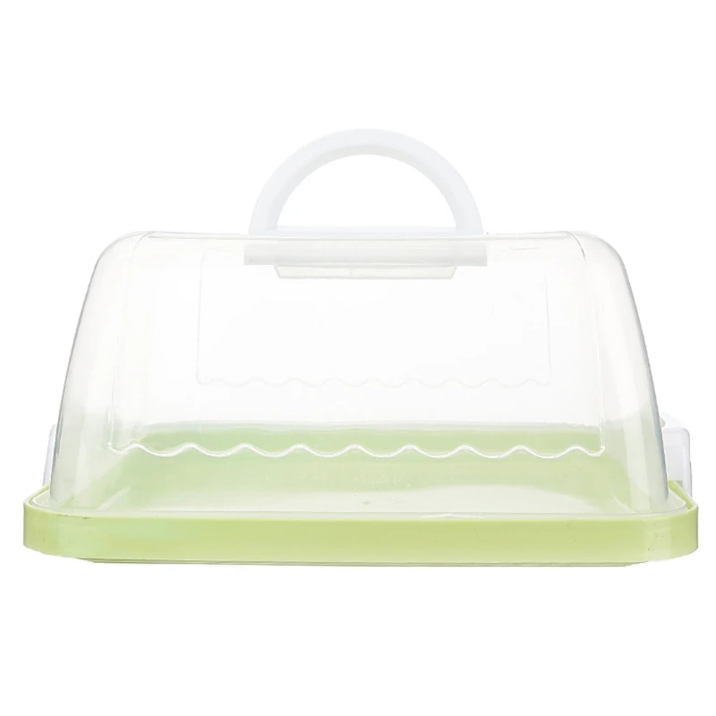 

Portable Plastic Square Cake Box Cupcake Dessert Container Case Handheld Carrier Wedding Birthday Supplies 97QD