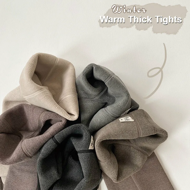 Зимние колготки для девочек Теплые вельветовые малышей новорожденных Leotardos
