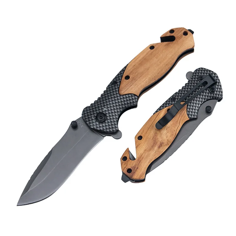 

57HRC Pocket Folding Knife Pipe Cutter Knives Tactical Outdoor Survival Combat EDC Hunting Hiking Knifes