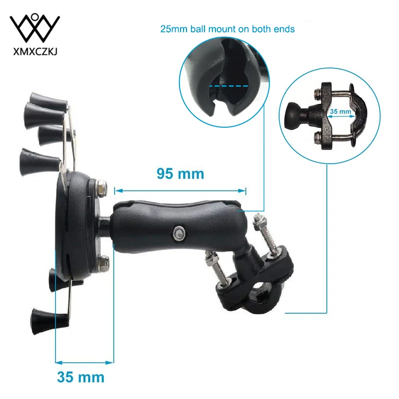 xmxczkj holder phone adjustable bike bicycle motorcycle handlebar mount holder for iphone huawei xiaomi gps smartphones holder free global shipping