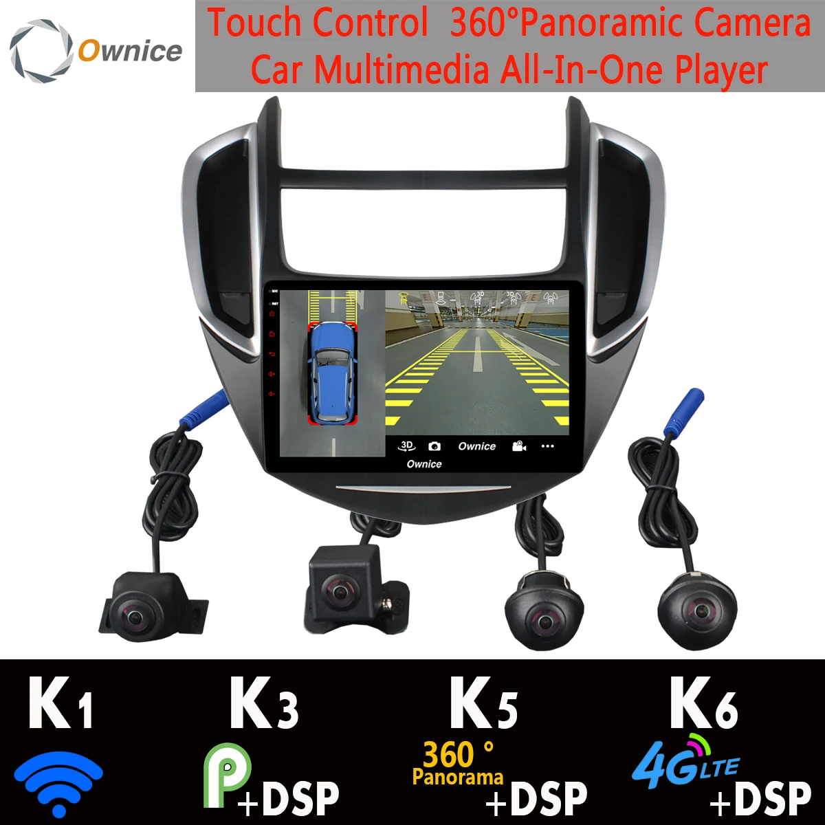 360 ° панорамная камера 4G Android 9.0 + 64G GPS радио SPDIF DSP CarPlay Автомобильный
