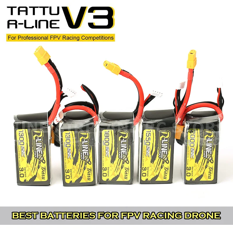 Квадрокоптер Tattu R Line версии 3 0 V3 1300/1550/1800/2000 мАч 95C 100C120C аккумулятор 6S 4 2 в Lipo XT60 Plug FPV