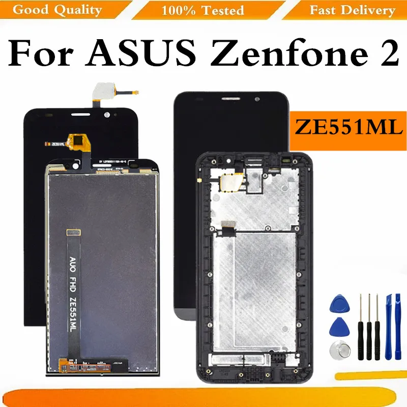 

For ASUS Zenfone 2 ZE551ML LCD Display Touch Screen Assembly Replacement For ASUS ZE551ML LCDs Touch Panel Part