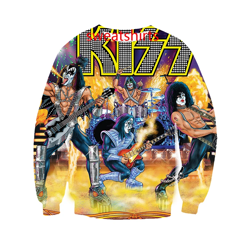 

Kiss Band Rock Collage 3d Print Hoodie/Tee Shirt/Sweatshirt/Pants Men Harajuku Funny Pullover Streetwear HipHop Tracksuit Jacket