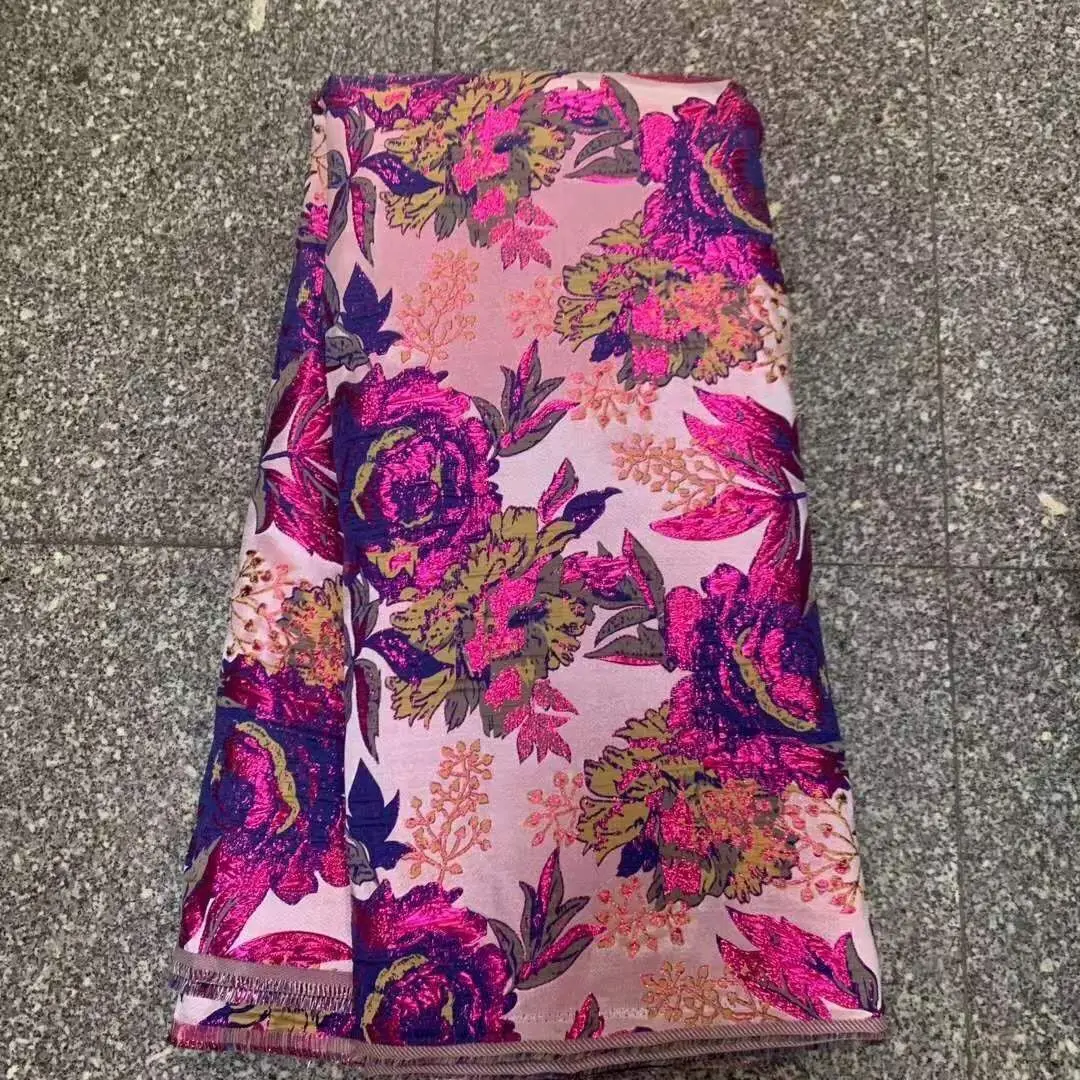 Популярный новый жаккард парчовая кружевная ткань Лидер продаж африканский тюль