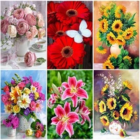 flower diy 5d diamond painting full square drill mosaic resin scenic diamont embroidery cross stitch home decor wall art