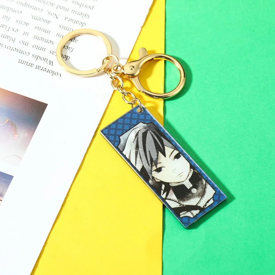 

Anime Keychains Demon Slayer Key Chain Womens Tanjirou Kamado Nezuko Tomioka Giyuu Kimetsu No Yaiba Acrylic Keyrings